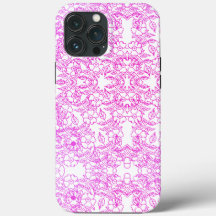 Chic pink vintage Floral Pattern