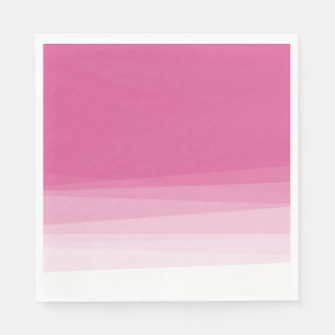 Chic Pink Watercolor Ombre Napkin