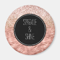 Chic Pink Zebra Print Glitz