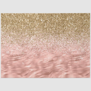 Chic Pink Zebra Print Glitz Tissue Paper
