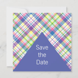 Chic Plaid Save The Date