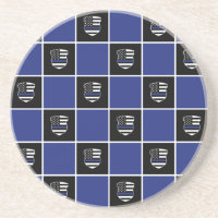 Chic Police Officer Thin Blue Line Badge Pattern