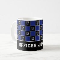 Chic Police Officer Thin Blue Line Badge Pattern