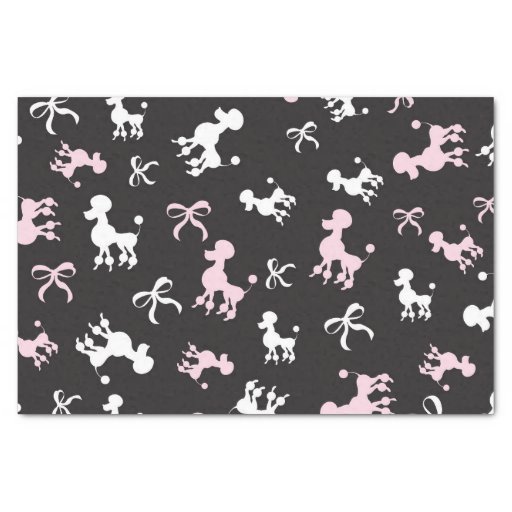Image of Chic Poodles Tissue Paper