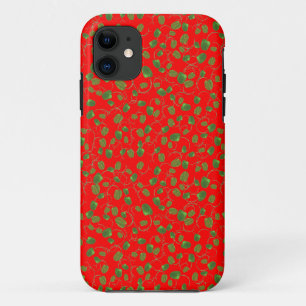 Chic Poppy Buds on Red iPhone 5/5s Case-Mate Case