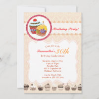 Chic Posh Cupcakes 30th Birthday Party