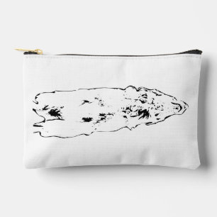 Chic pouch, golden poise accessory pouch