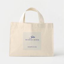 Chic Powder Blue Minimalist Script Future Mrs