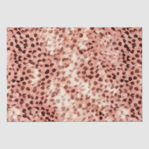 Chic Pretty Girly Rose Gold Leopard Tissue Paper