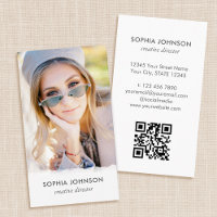 Chic Professional Photo QR Code Stylish Portrait