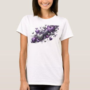 Chic Purple ABSTRACT ART Art Print T-Shirt