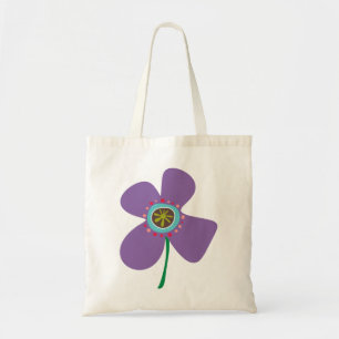 Chic Purple Daisy Pop Summer Flower Whimsical Cute Tote Bag