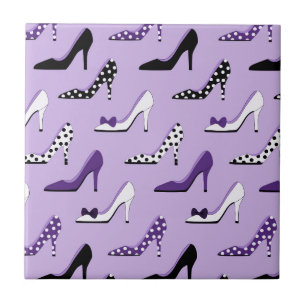Chic Purple fashion heels Tile