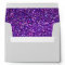 Chic Purple Faux Glittered Trim - Envelope