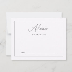 Chic Purple with Calligraphy Advice for the Bride