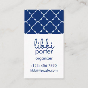 Chic Quatrefoil Business or Contact Cards