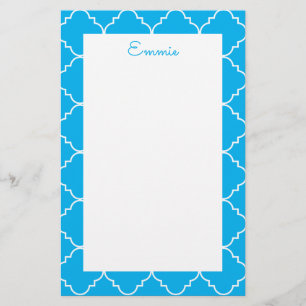 Chic Quatrefoil Personalised Stationery