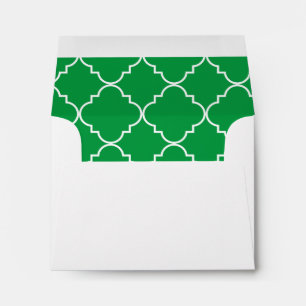Chic Quatrefoil Personalised Stationery Envelopes