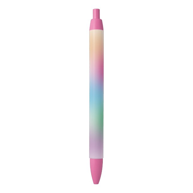 Chic Rainbow Colours Colourful Trendy Template Blue Ink Pen (Front Vertical)