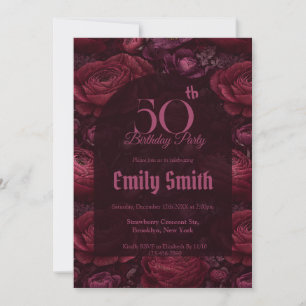 Chic Ranunculus Fantasy 15Th Birthday Party Invitation