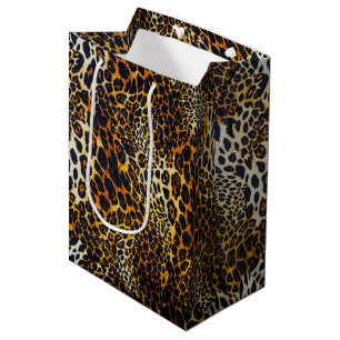 Chic Realistic Jaguar Pattern WhimsicalArtwork™ Medium Gift Bag