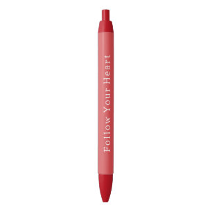 Chic Red Birthday Black Ink Pen