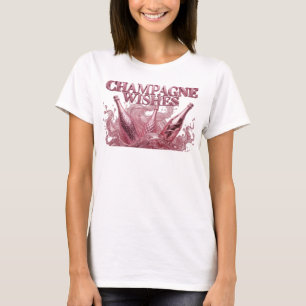 Chic Red CHAMPAGNE WISHES Statement Tee