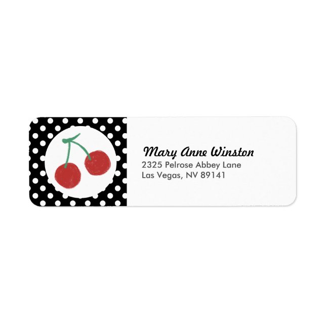 Chic Red Cherry Polkadot Birthday Baby Shower (Front)