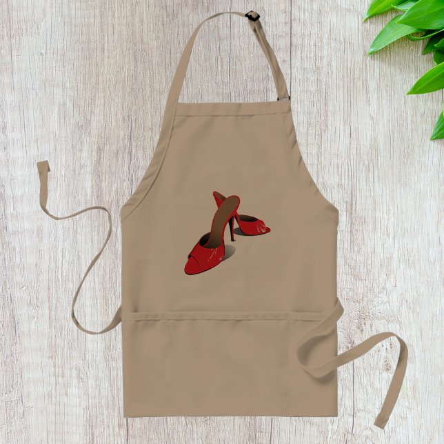 Chic Red High Heels Glamourous Stiletto Fashion  Standard Apron (Creator Uploaded)