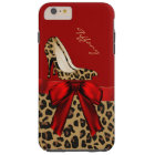 Chic Red & Jaguar Print iPhone 6 Plus Case