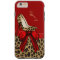 Chic Red & Jaguar Print iPhone 6 Plus Case