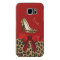 Chic Red & Jaguar Print Samsung Galaxy S6 Case