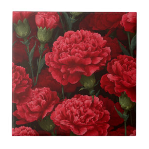 Chic Retro Carnation Tiles For Home Flooring