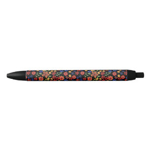 Chic Retro Floral Print Custom Pen