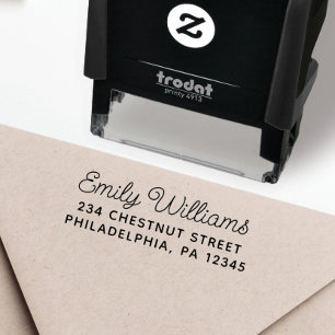 Chic Return Address Wedding Self-Inking Stamp