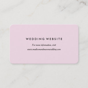 Chic Romance Website Card