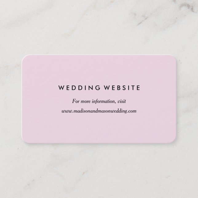 Chic Romance | Website Card (Front)