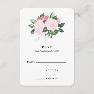 Chic Romance Wedding Response Card