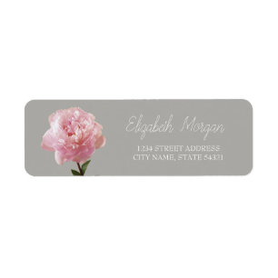 Chic Romantic Carnation Address Label