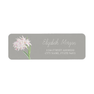 Chic Romantic Floral Address Label