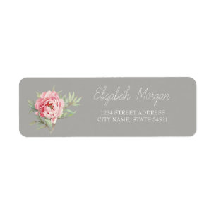 Chic Romantic Rose Address Label