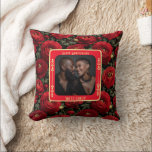 Chic Romantic Vow Renewal Throw Pillow<br><div class="desc">Give the gift of comfort and remembrance with this floral anniversary pillow,  combining meaningful artwork and soft fabric for long-lasting joy.</div>