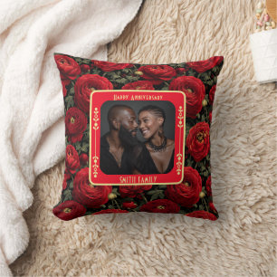 Chic Romantic Vow Renewal Throw Pillow 