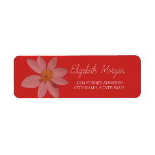 Chic Romantic White Daisy Address Label