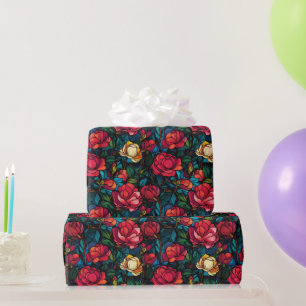 Chic Rose Flower Unique Wrapping Paper