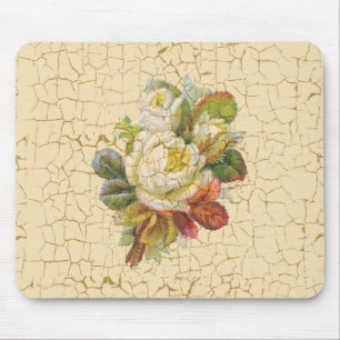 Chic Rose Flowers Mouse Mat