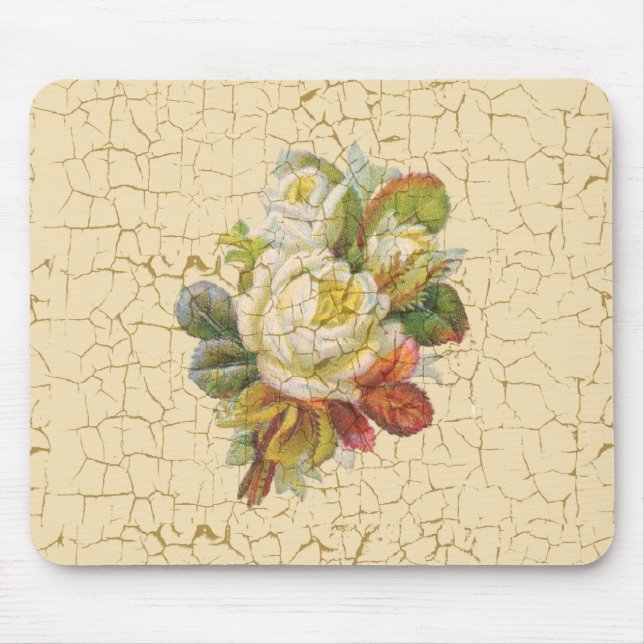   Chic Rose Flowers Mouse Mat (Front)