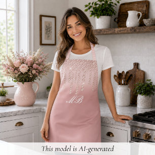 Chic Rose Gold Apron
