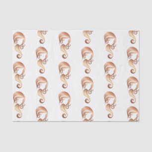 Chic Rose Gold Beauty Girl Hair & Makeup Salon Tissue Paper