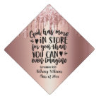 Chic Rose Gold Dripping Glitter Bible Verse